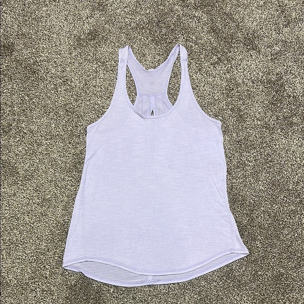 Lululemon Women's Lavender Tank Top - racerback no size tag fits like a 6